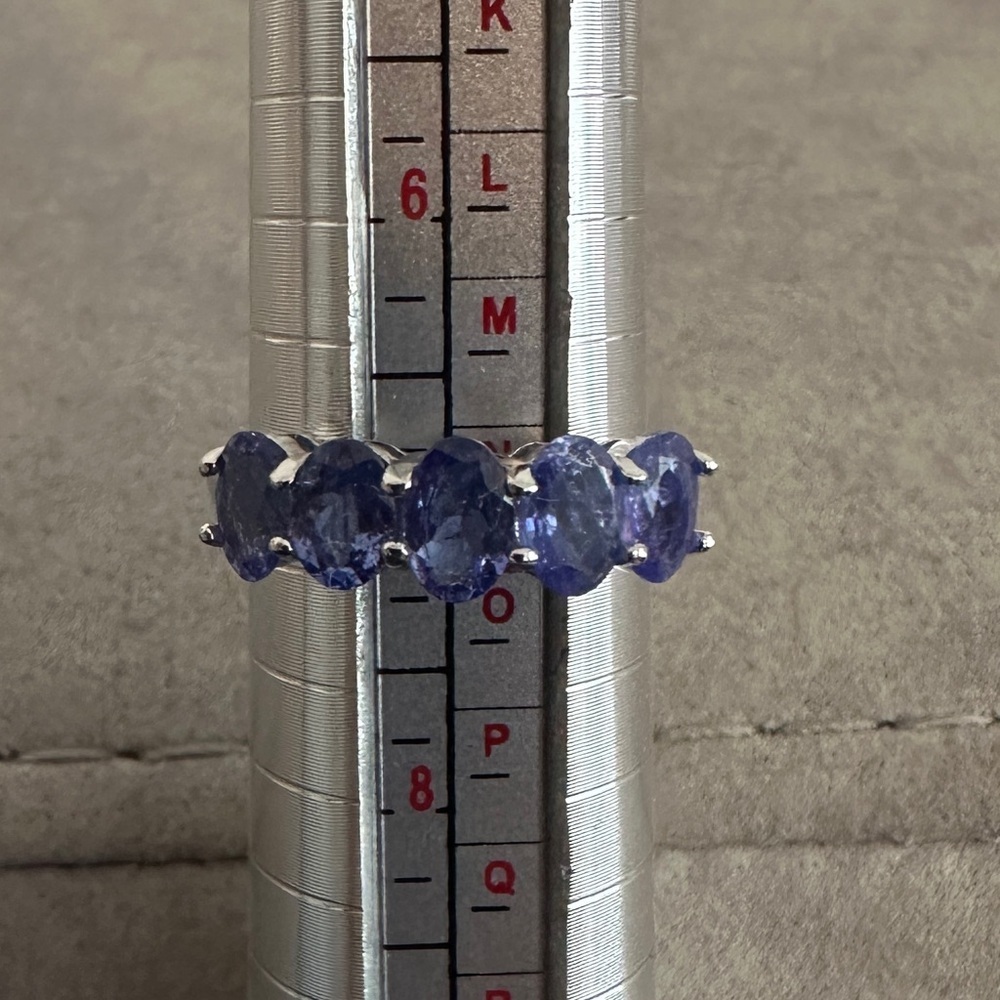 Tanzanite & Sterling Silver Ring Size 7 - Picture 11 of 12
